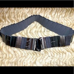 BCBG Multi Metallic Stretch Belt Unusual S/M